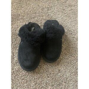 KOOLABURRA by UGG Milo Scuff Slipper 1015823 SIZE 5 Black Suede